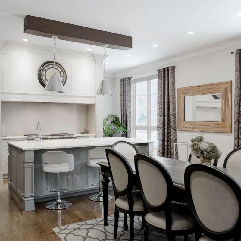 Ekena Millwork Sandblasted Endurathane Faux Wood 3-Sided Ceiling Beam (U-beam)