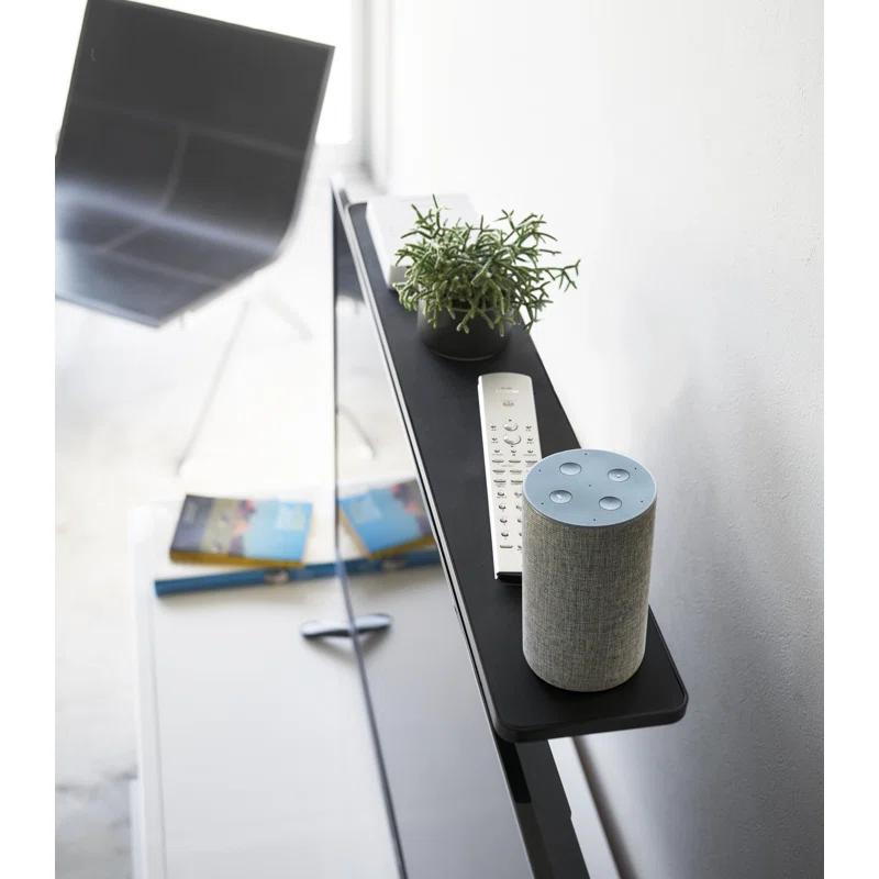 Yamazaki Home Yamazaki Home Tv Shelf, Screen Mount Remote Rack Accessory Stand, Steel