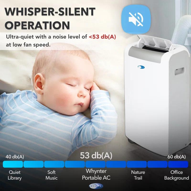 Whynter 14000 BTU Portable Air Conditioner for 500 sq. ft. with SilverShield Filter