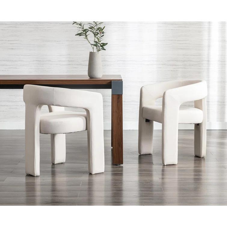 wahson office chair Modern Upholstered Barrel Dining Chairs (Set of 2)