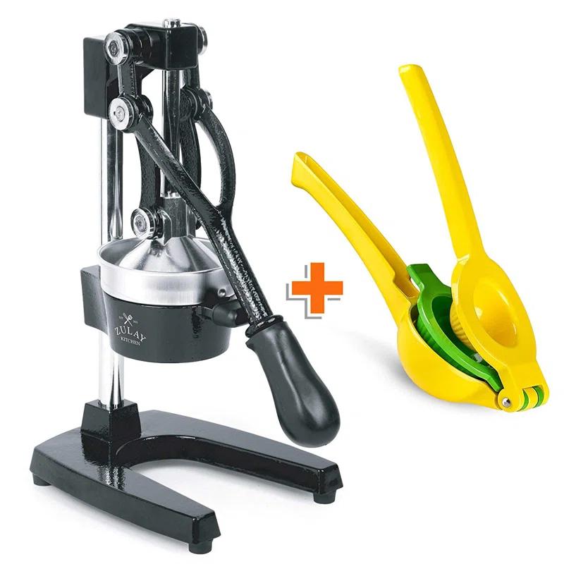 Zulay Kitchen Zulay Kitchen Citrus Complete Set Manual Citrus Press Orange Squeezer & 2-in-1 Metal Lemon Squeezer