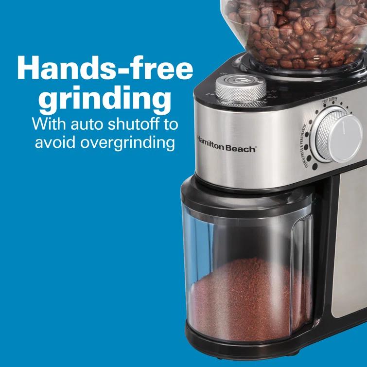 Hamilton Beach Hamilton Beach® Burr Coffee Grinder Stainless Steel Housing