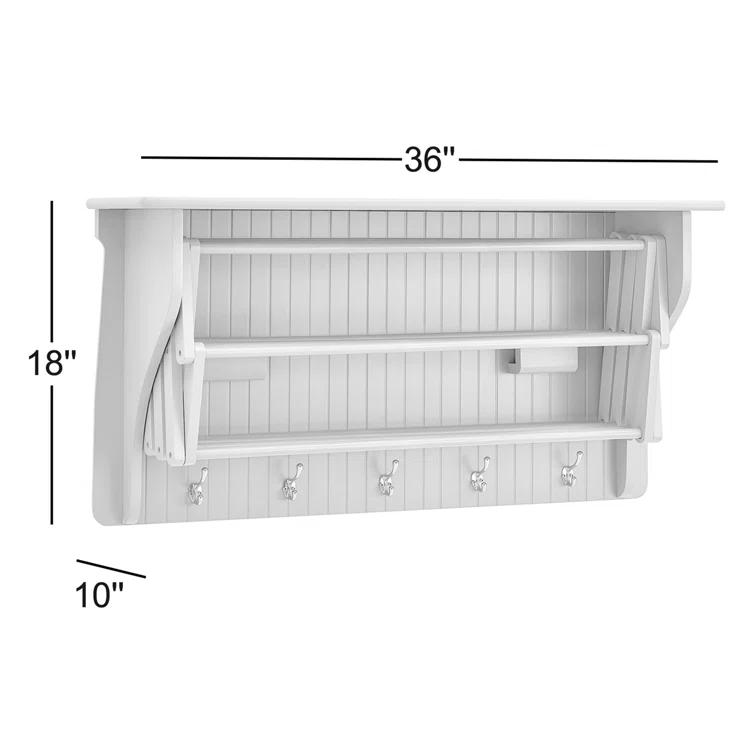 Latitude Run® Collapsible Accordion Wall Mounted Drying Rack & Reviews | Wayfair