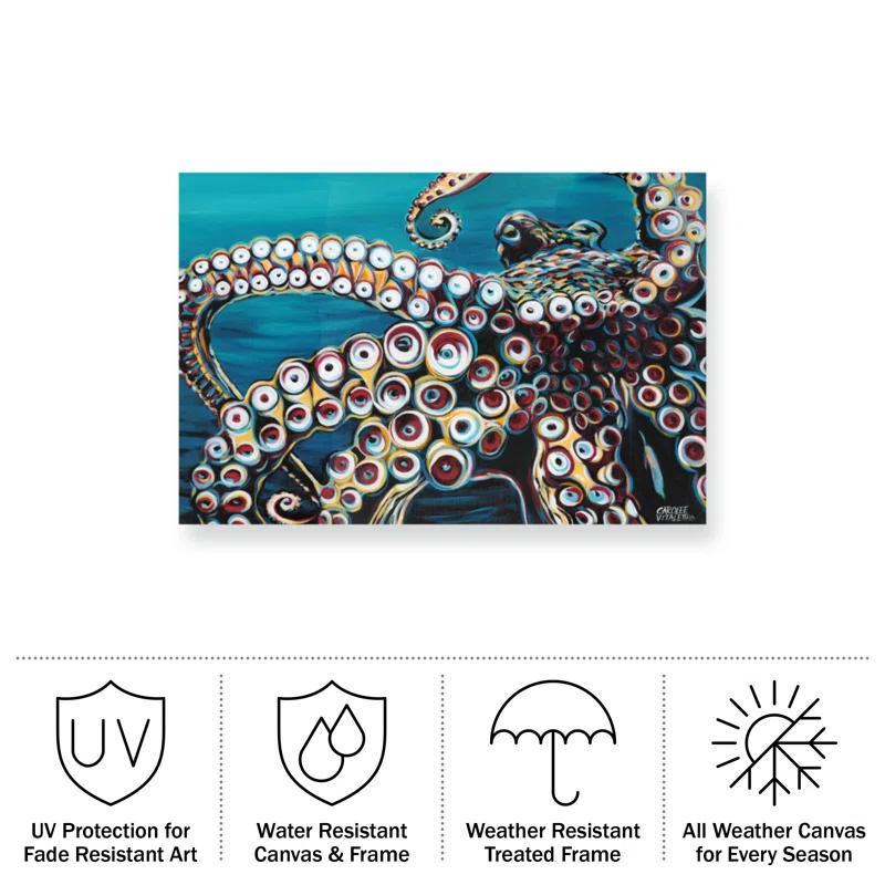 Trademark Fine Art Modern & Contemporary Wild Octopus I | Wayfair