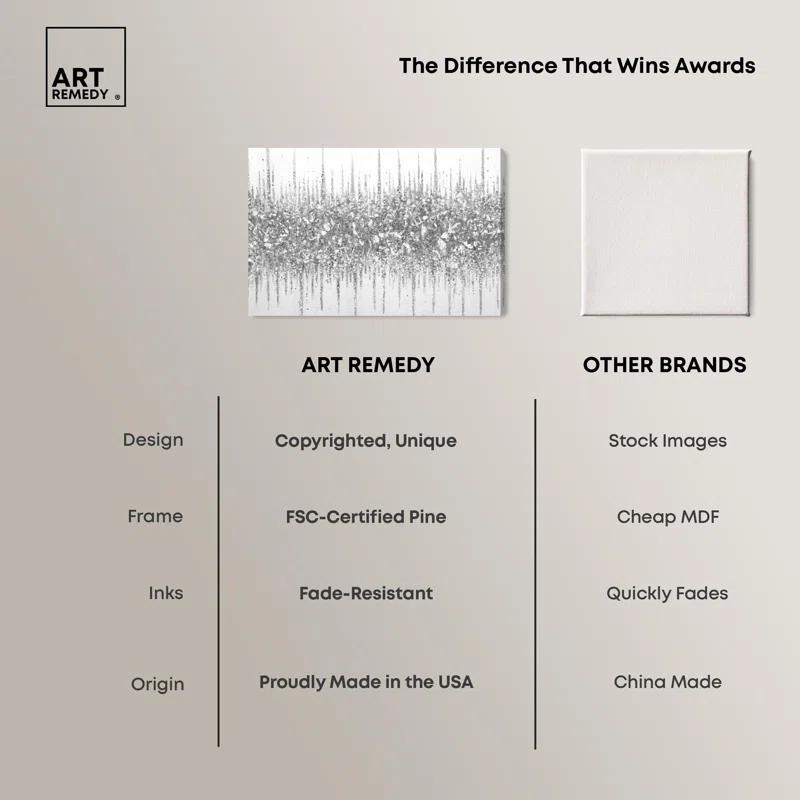 Art Remedy Grey Lines Inspo Canvas Modern Black White Abstract Art by Art Remedy