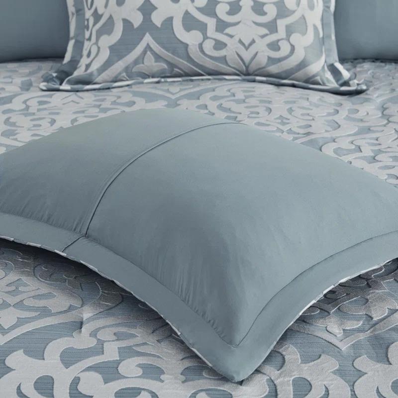 Madison Park Odette Jacquard 8 Piece Comforter Set