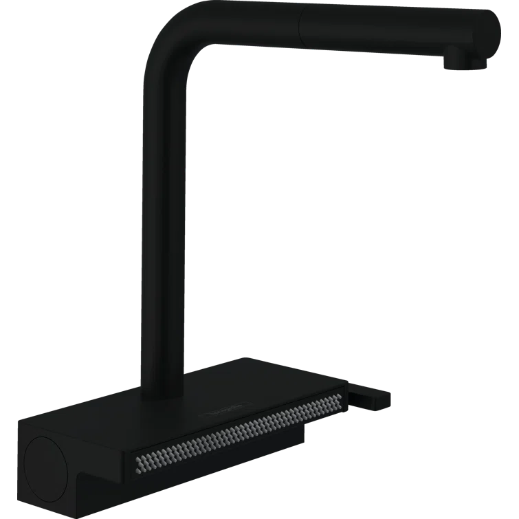 Hansgrohe Aquno Select Kitchen Faucet with L-Shape 2-Spray Pull-Out Spout with sBox, 1.75 73830671