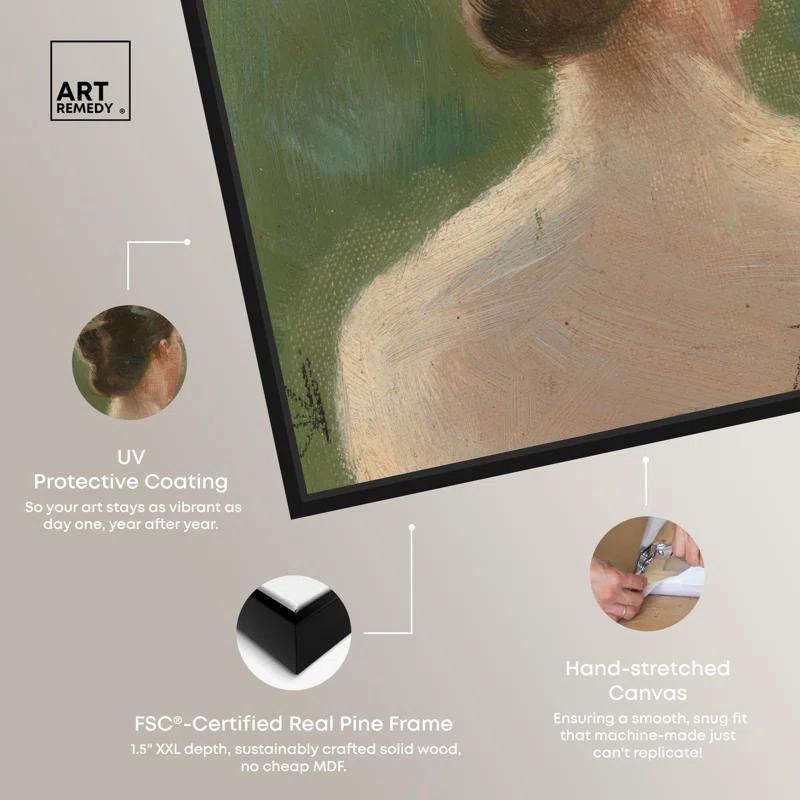 Art Remedy Head Study Canvas Vintage Classic Portrait by Art Remedy