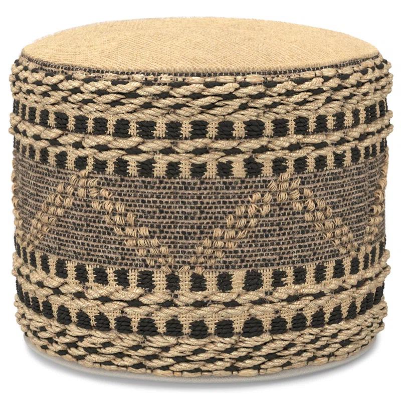 Simpli Home Stella Upholstered Pouf