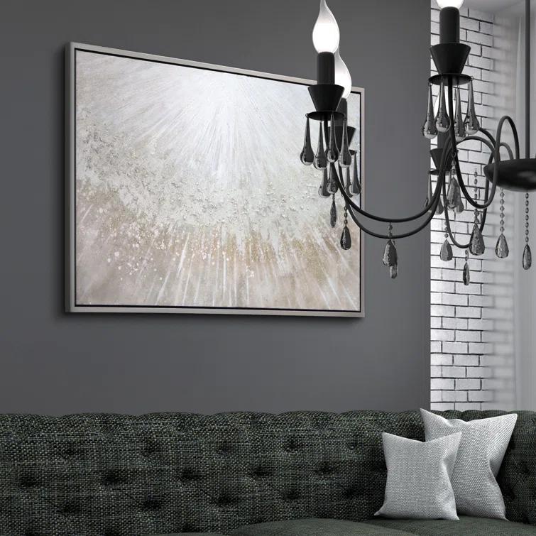 Empire Art Direct " Silver Pellets Textured Metallic " by Martin Edwards