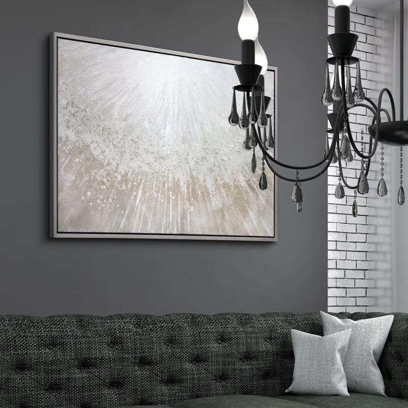 Empire Art Direct " Silver Pellets Textured Metallic " by Martin Edwards