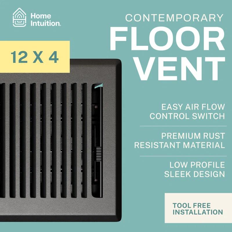 Home Intuition Contemporary Floor Vent Cover Register With Mesh Net