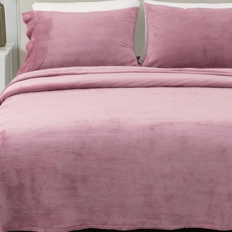 FreshFolds Ultra Soft Micro Plush Velvet Solid Sheet Sets & Reviews | Wayfair