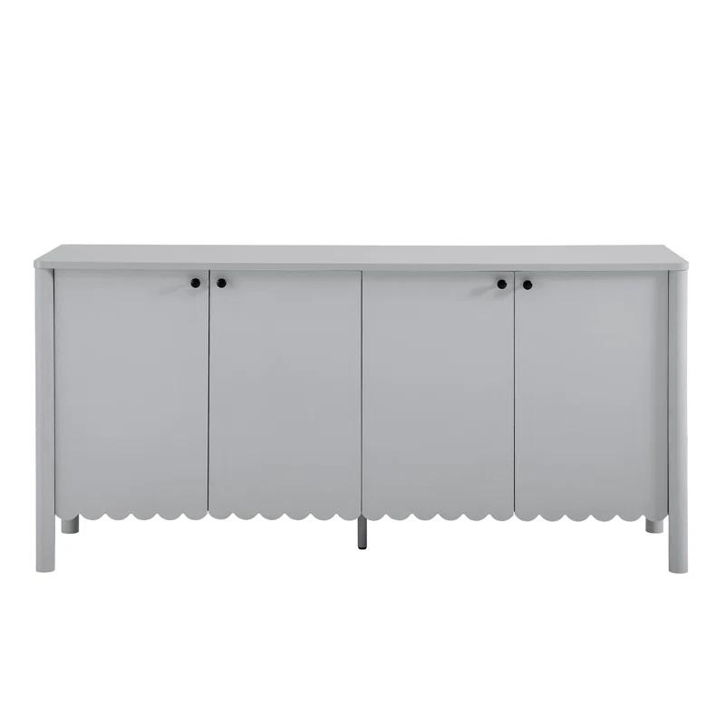 Modway Emmeline 66" 4-Door Scalloped Sideboard Cabinet