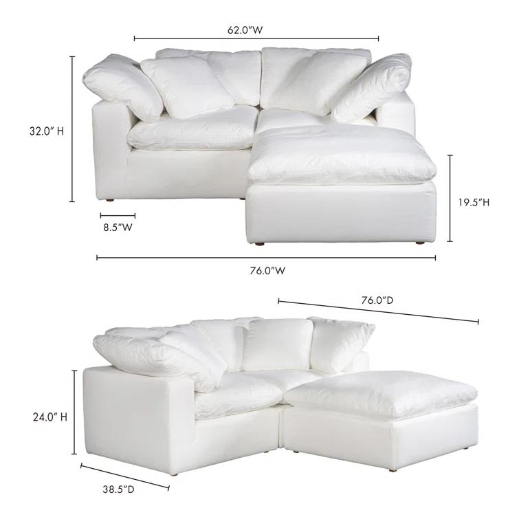 Tila 3 - Piece Performance Fabric Modular Sectional