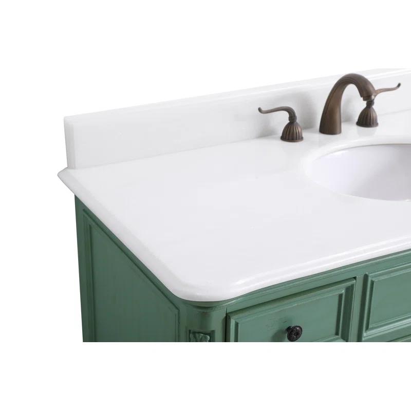 One Allium Way® Angelique 48'' Single Bathroom Vanity with Top