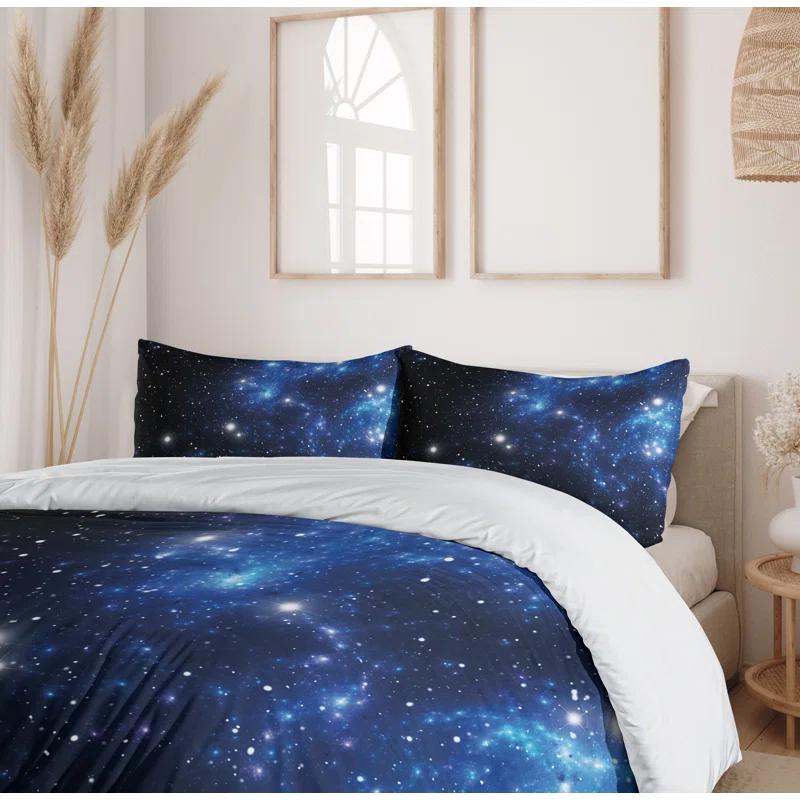 Ambesonne Constellation Modern & Contemporary Dots Duvet Cover Set