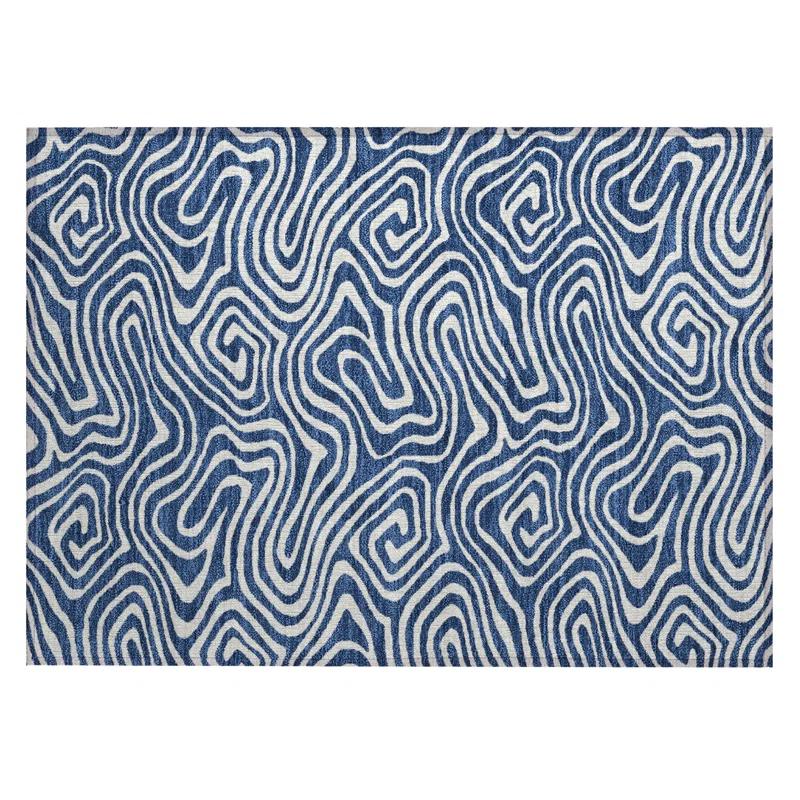 Machine Washable Indoor/Outdoor Chayden ACN1020 Gold 1'8" x 2'6" Rug