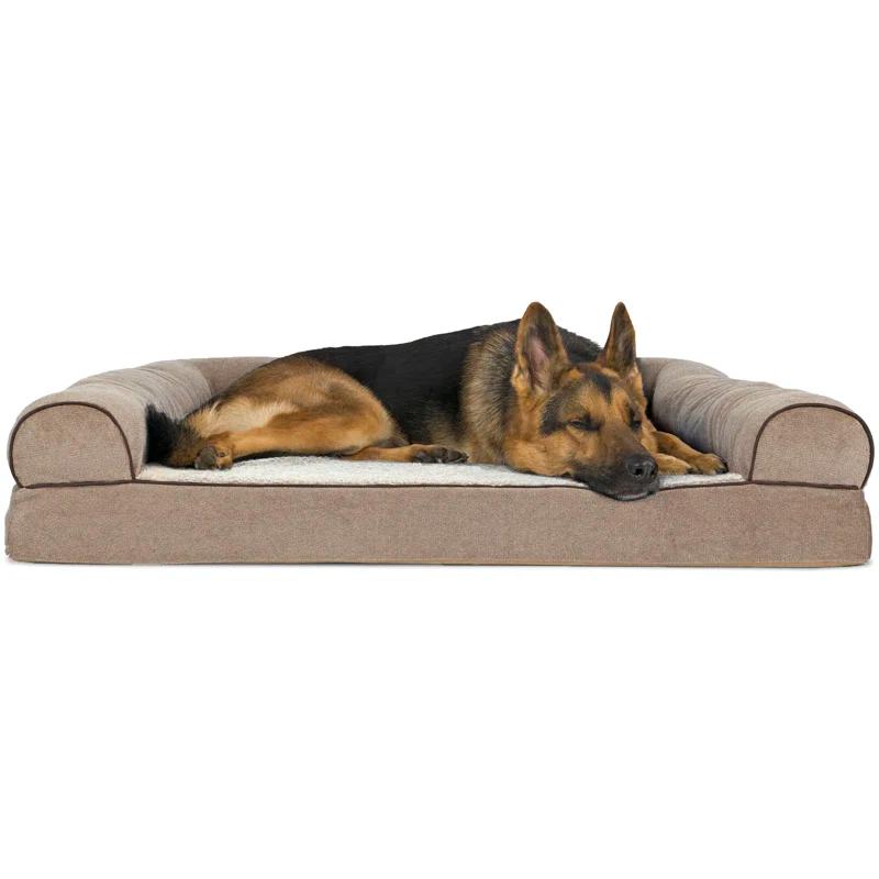 FurHaven Orthopedic Suede Pet Bed