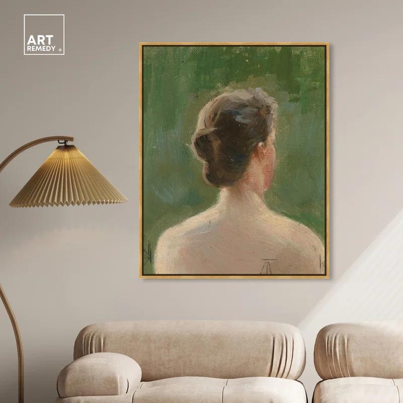 Art Remedy Head Study Canvas Vintage Classic Portrait by Art Remedy