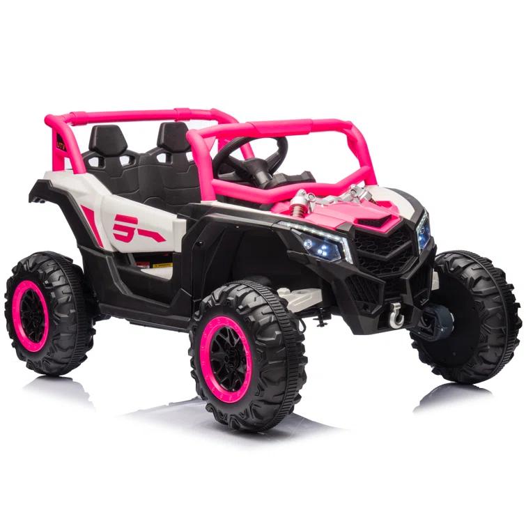 Anrli 24V 4WD Kids Electric UTV w/ Remote Control, Large Seat & 3 Speeds (Ages 3-8)
