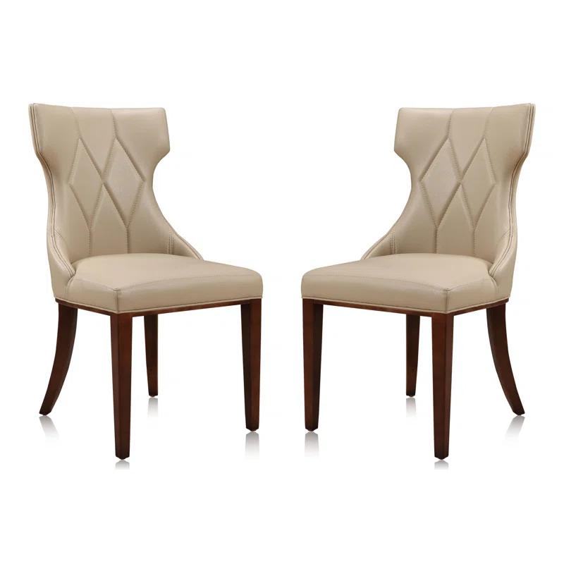 Rosdorf Park Reine Upholstered Wing Back Side chair (Set of 2)