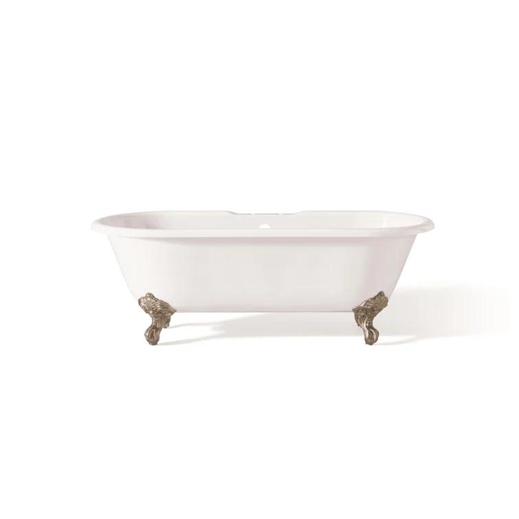 Kristin 68'' Soaking Cast Iron Bathtub
