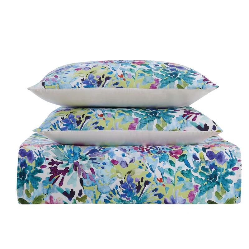 Christian Siriano Christian Siriano NY® Dahlia Duvet Cover Set – Bold Floral Print & Vibrant Color
