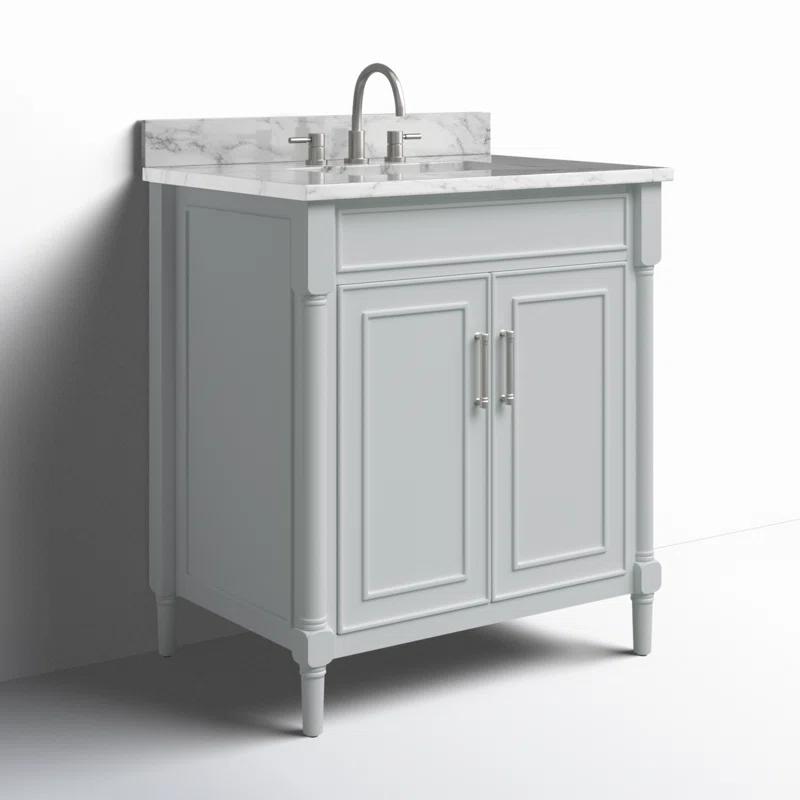 Joss & Main Addison 31'' Single Bathroom Vanity with Marble Top