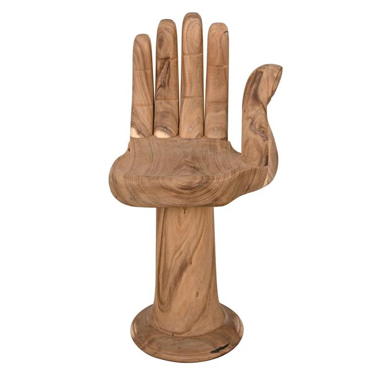 Noir Buddha Solid Wood Counter Stool