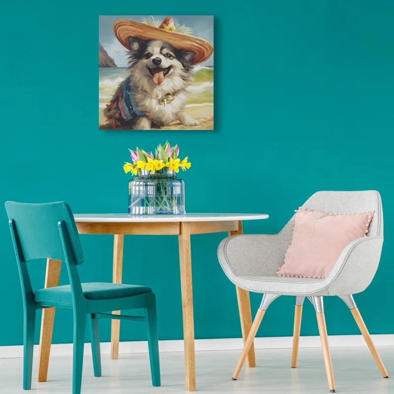 510 Design Beach Dogs Chihuahua Canvas Wall Art