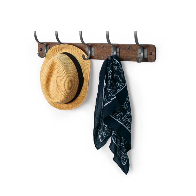 Spectrum Richmond Solid Wood Wall 5 - Hook Wall Mounted Coat Rack