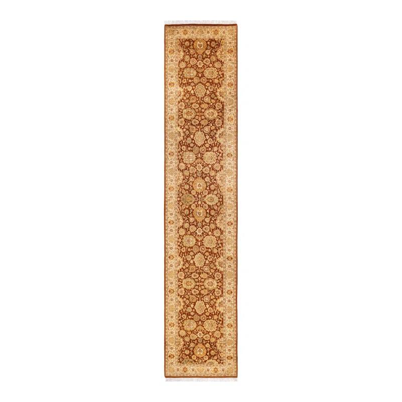 Isabelline One-of-a-Kind 2' 8" X 13' 2" 2000s Runner Wool Area Rug in Brown