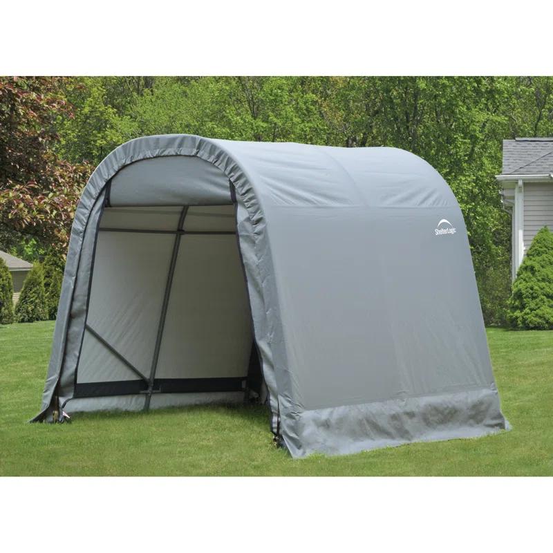 ShelterLogic Round Style Shelter, Green Cover