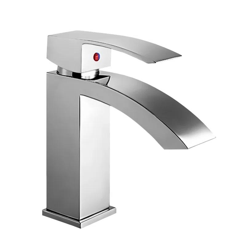 Jem Single-Hole Single-handle Bathroom Faucet with Drain Assembly