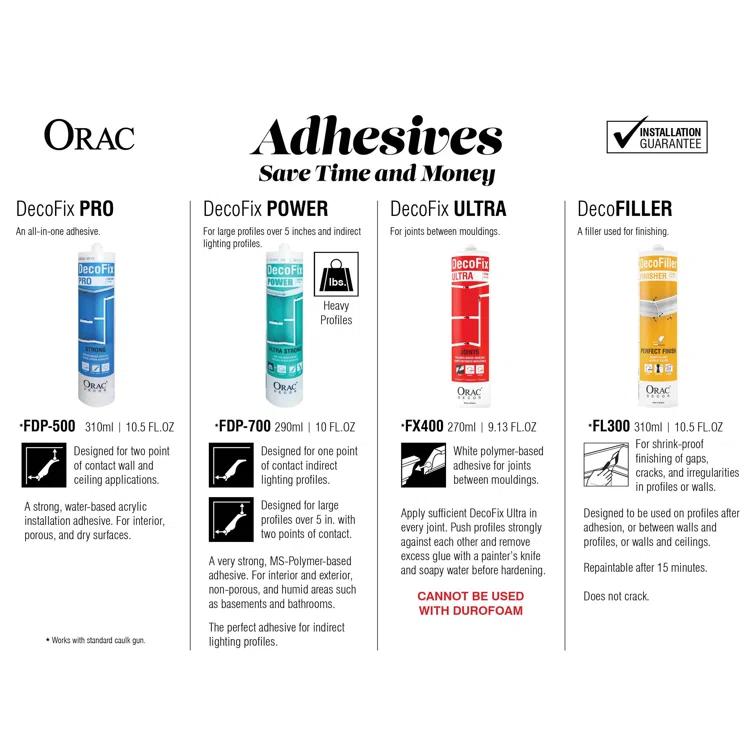 Orac Decor 1'' H x 78.75'' W x 1'' D Plastic Crown (Set of 11)