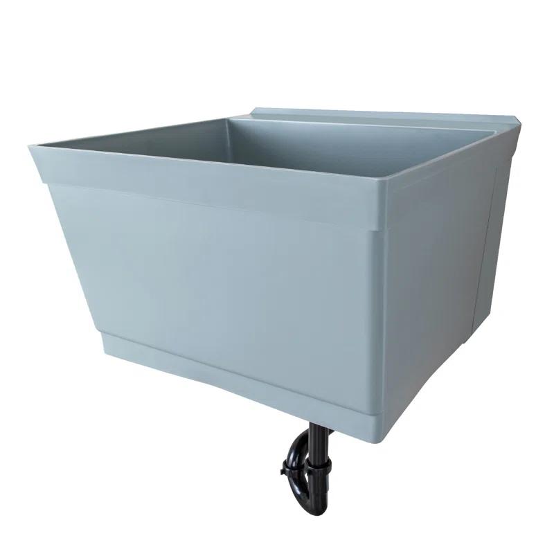 23" L x 24" W Wall Mount Laundry Sink