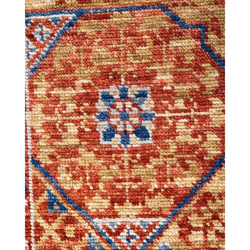 Solo Rugs One-of-a-Kind Rectangle 8'1" X 10'3" New Age Wool Area Rug Rust/Blue