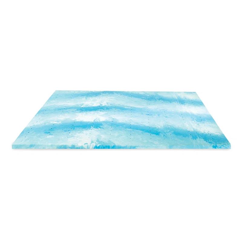 BodiPEDIC 2" Gel Swirl Memory Foam Mattress Topper