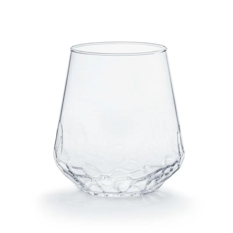 Libbey Hammered Libbey Base All-Purpose Stemless Wine Glasses (Set of 8)