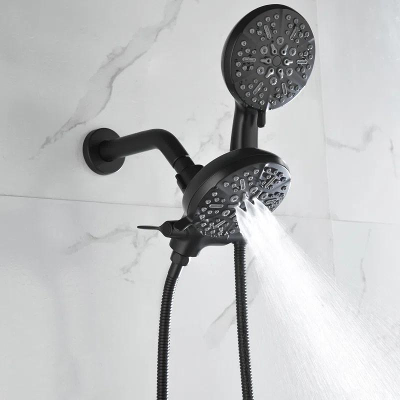 RBROHANT JK0192 High Pressure 7-Way Shower Head Combo, Hand Held Shower & Rain Shower Separately or Together with Rough-in Valve