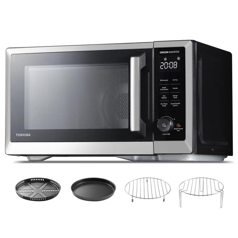 Toshiba 7-in-1 Countertop Microwave Air Fryer Inverter Technology Convection Microwave Smart Sensor