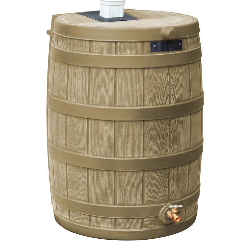 Good Ideas Good Ideas Rain Wizard Whiskey Style Rain Barrel with Overflow and Spigot