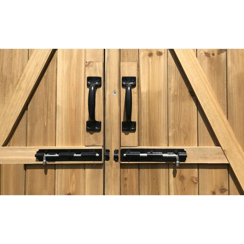 Hanover 5 ft. W x 1 ft. 5 in. D Solid Wood Storage Shed
