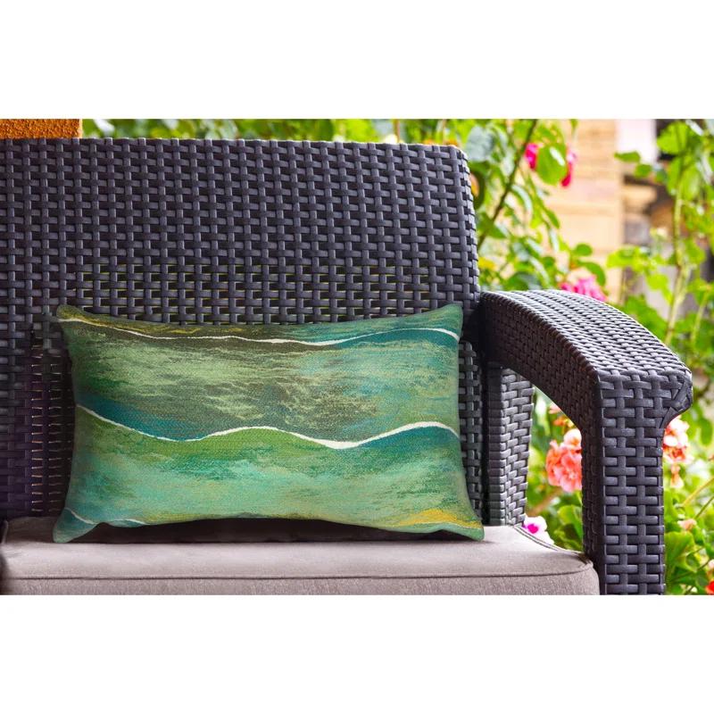 Liora Manne Visions IV Abstract Indoor/Outdoor Throw Pillow