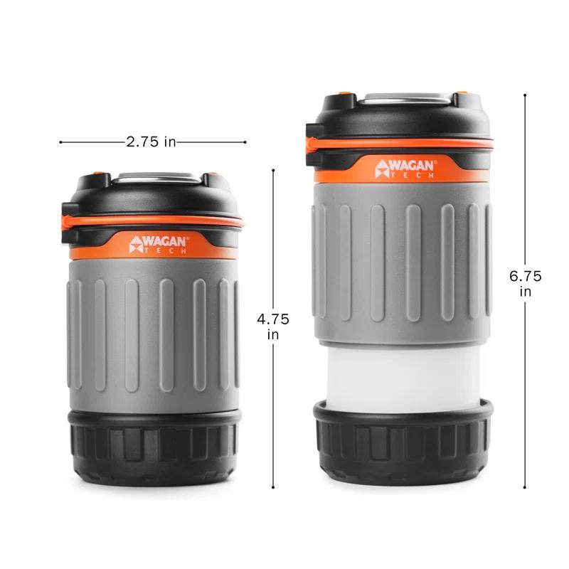 Wagan Brite-Nite 6.27'' Battery Powered Integrated LED Outdoor Lantern