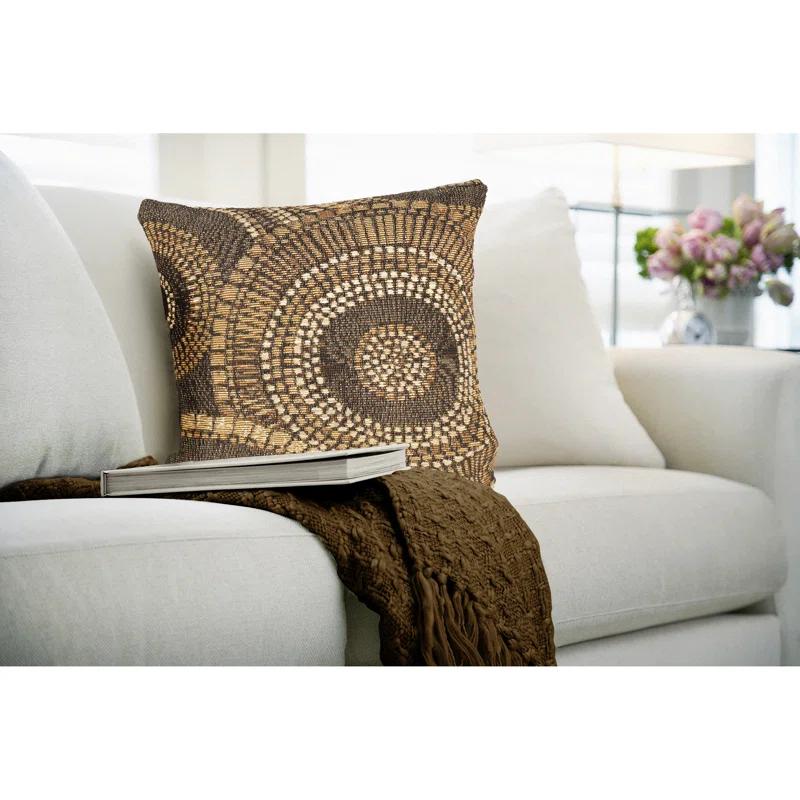 Liora Manne Marina Circles Indoor/Outdoor Pillow 18" X 18"