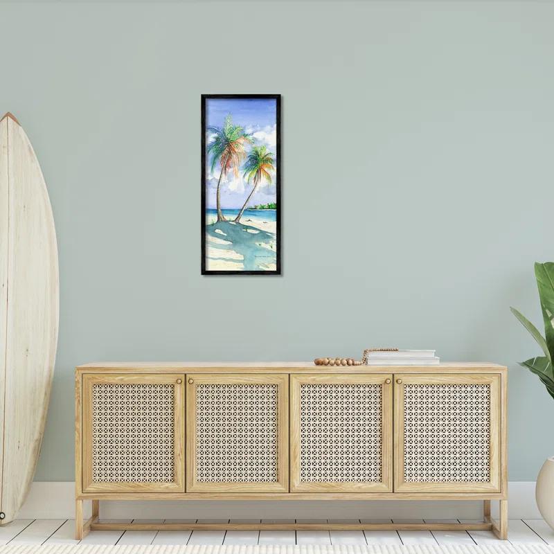 Stupell Industries Bc-478_FG " Sunlit Palm Trees " by Christine Reichow