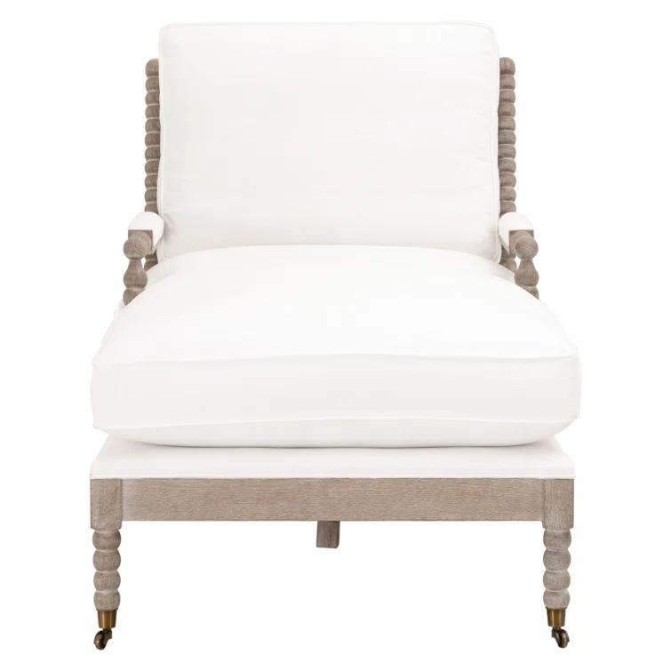 Rosalind Wheeler Chaddrick Stitch Hand Round Arms Down Feather Chaise Lounge