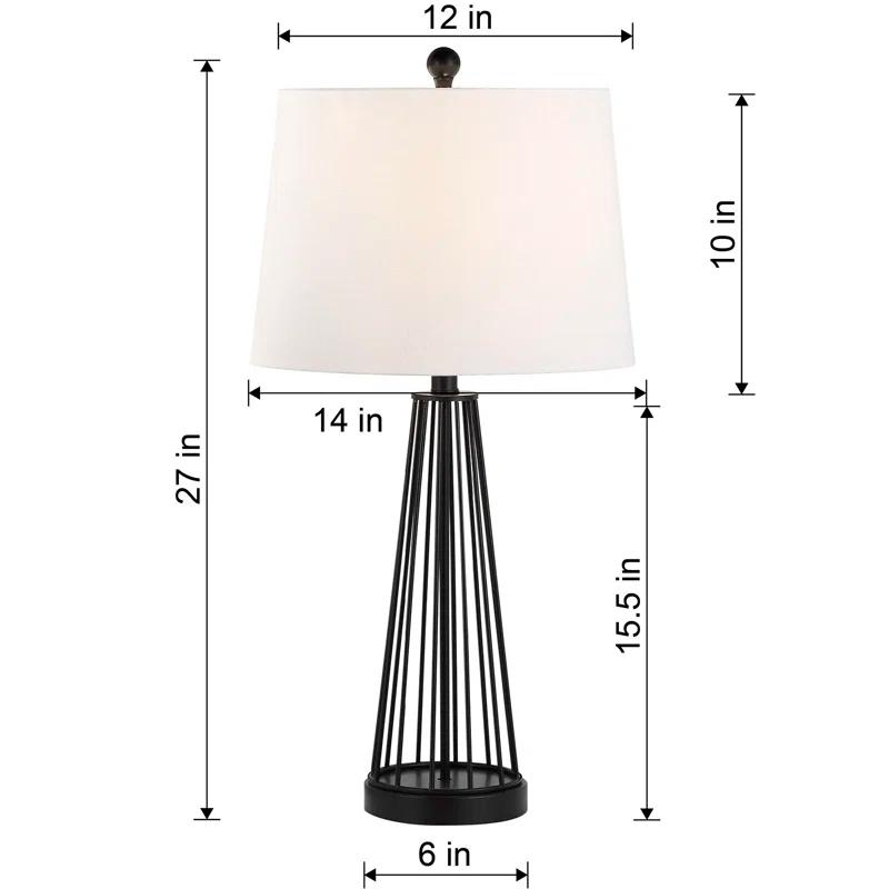 Everly Quinn Donnybrook Metal Table Lamp (Set of 2)